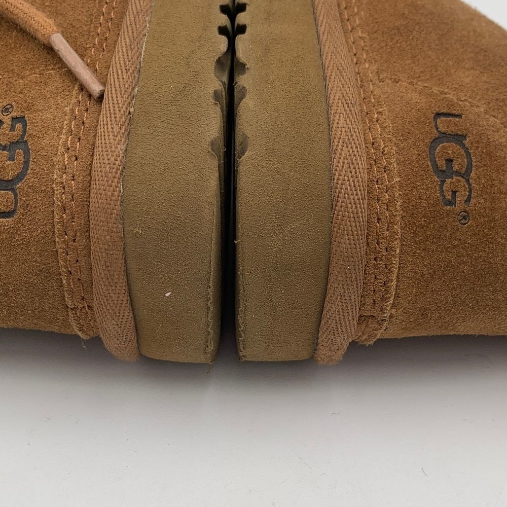 UGG Neumel Lace Up Suede Boots Toddler Size 10 Chestnut - Picture 8 of 10